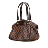 ルイ ヴィトン ダミエ ヴェローナPM ハンドバッグ N41117 ブラウン PVC レザー レディース LOUIS VUITTON 【中古】